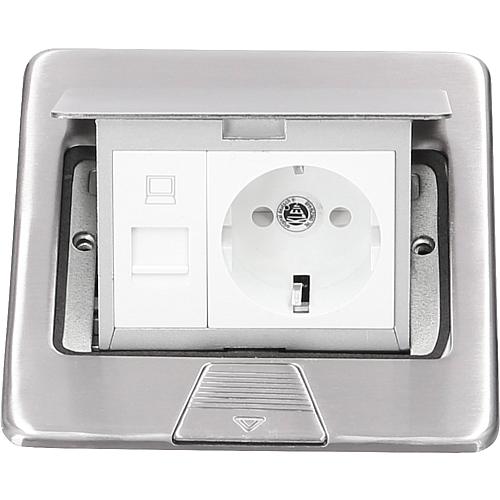 eltric - Boden- und Wand-Einbausteckdose