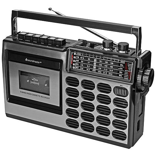 eltric Retro Radio / Kassettenrekorder mit USB/SD